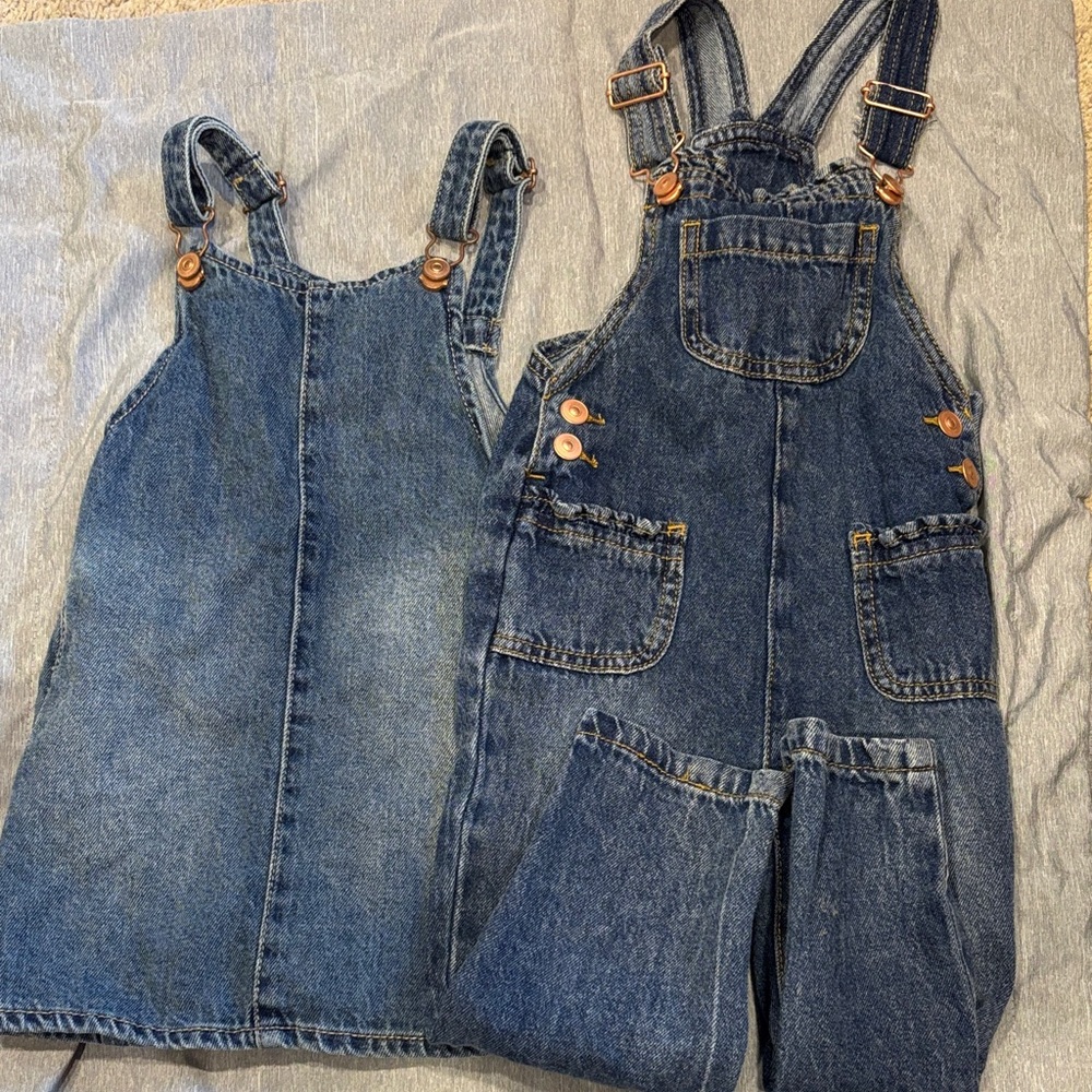 Wonder Nation Blue Denim Kids Overalls